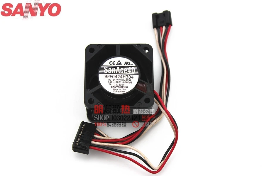 Для Sanyo 9PF0424H304 оригинальный A90L-0001-0580 # A DC24V 4 см вентилятор оригинальная вилка