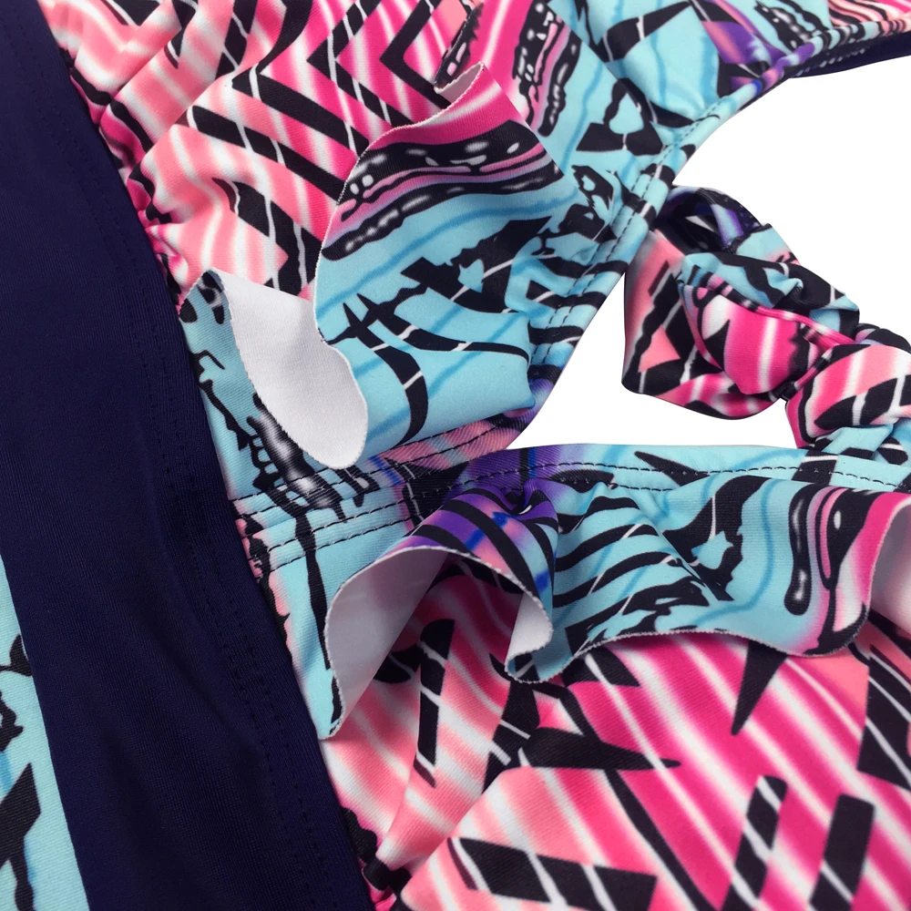 Сексуальная из двух частей костюмы женщины купальники bikinis set tankini юбка