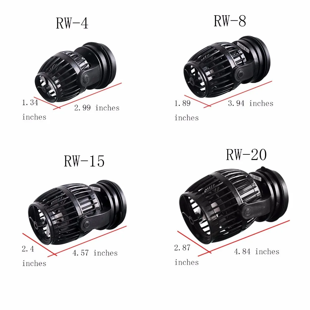 Nicrew Jebao 110~ 240v RW-4 RW-8 RW-15 RW-20 аквариум Wave Maker пропеллер Беспроводной Управление мастер/Slave воздушный насос для аквариума
