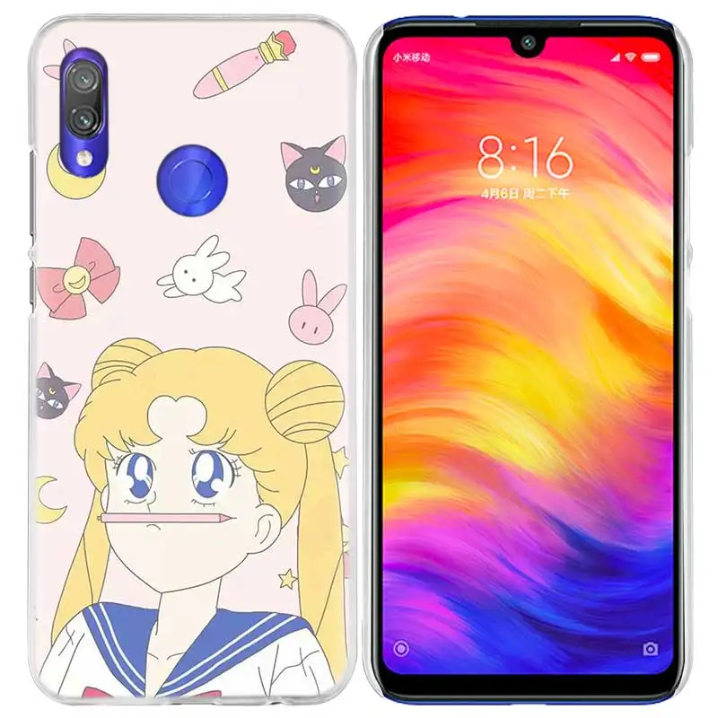 01 Чехол для телефона Sailor Moon Аниме Girl для Xiao mi Red mi Go Note 7 6 6A Pro S2 5 5A 4X mi A1 A2 9 mi x 3 5G 8 lite Play - Цвет: 01