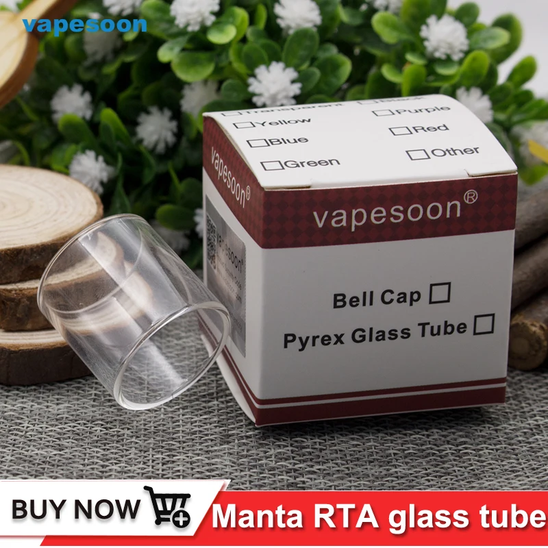 Оригинальная сменная стеклянная трубка для VapeSoon ADVKEN MANTA RTA Tank 5 мл 3 Форсунка