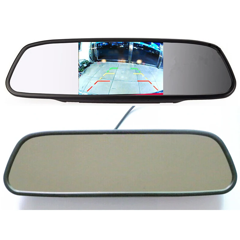 

5 Inch HD Digital Car Mirror Monitor DC 12V 5" 800*480 Color TFT LCD Rearview Roof