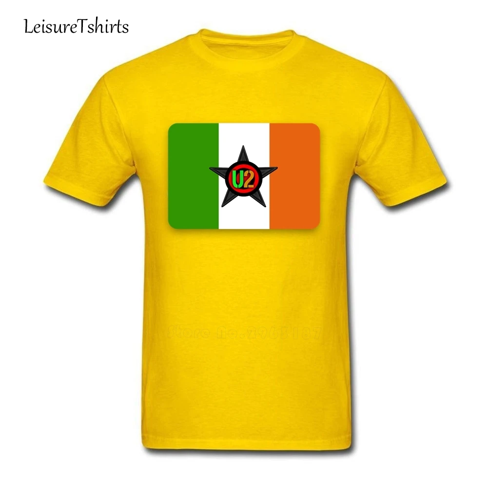 Ireland National Flag/футболка U2 Мужские Классные Футболки с круглым вырезом и короткими