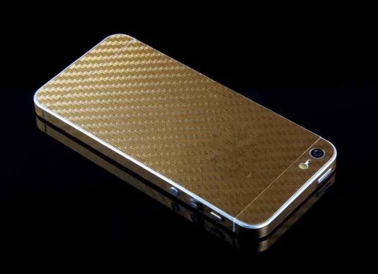 Carbon fiber backface protective film insulation drawbench sticker For iPhone 5 5S 6 6s plus high light transmission protector |