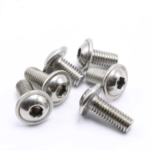M3x4-30mm Length Allen Hex Round Head with Washer Screw Bolts Stainless Steel | Обустройство дома