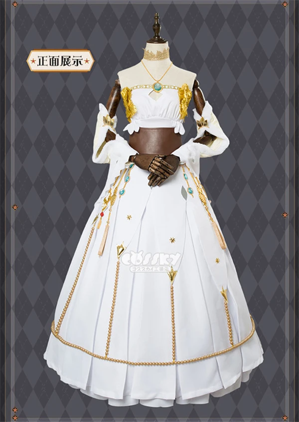 Аниме Fate/Grand Order Анастазия платье принцессы синяя накидка Косплей Костюм Полный