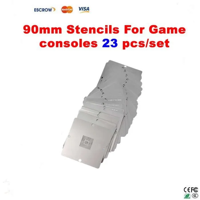 23 шт./компл. BGA 90 мм* 90 мм игровой консоли Трафареты для PS3, Xbox, 360, wii и т. д