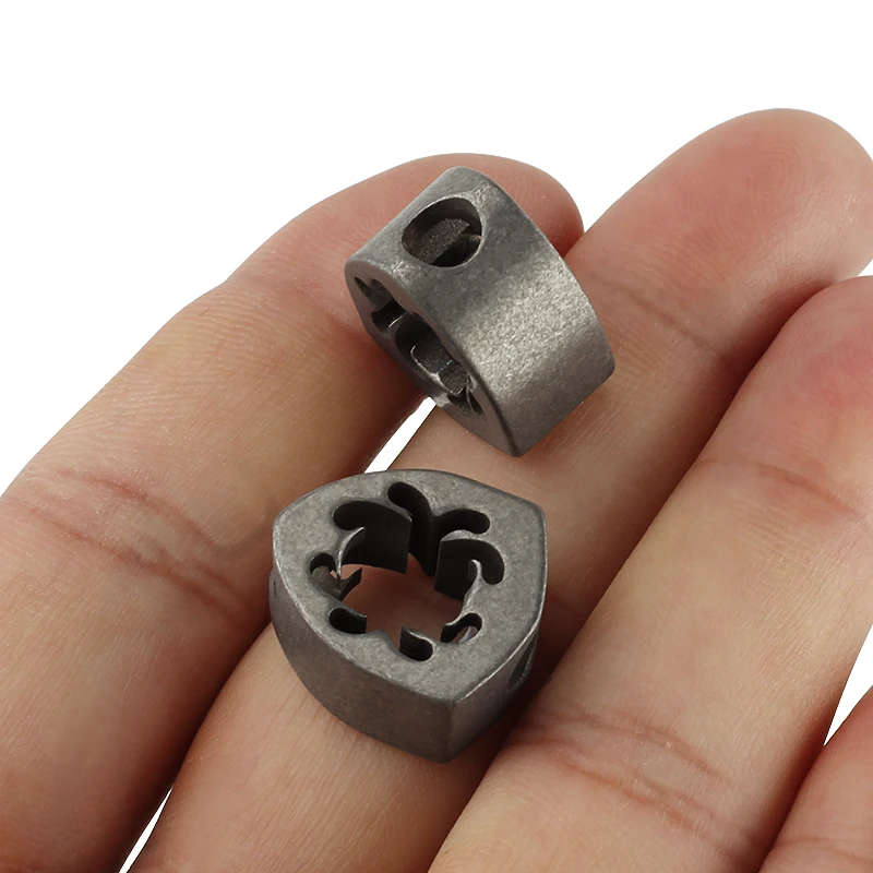 1 шт. титановый нож бусины в форме акулы бусы на веревочке из титанового сплава