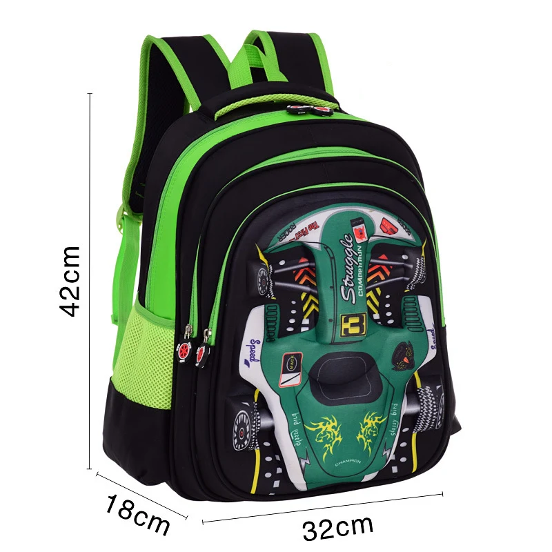 Детские рюкзаки с 3d рисунком, легкая дорожная сумка с мультяшным автомобилем для девочек, школьный ранец от AliExpress WW