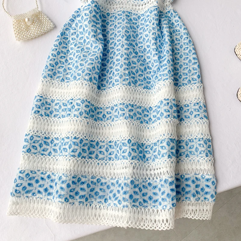 2019 новые модные женские платья Цветочные шифоновые сексуальные ажурные