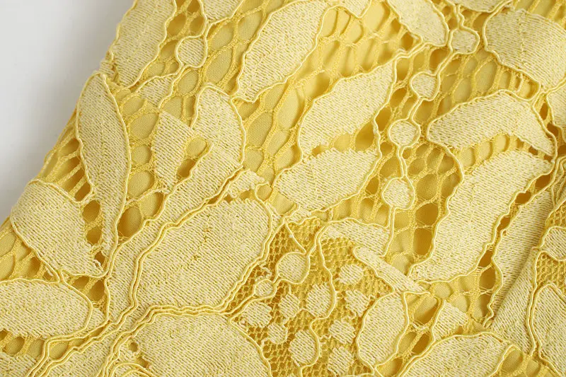 Женское кружевное платье с V образным вырезом на бретелях|Женские платья| |