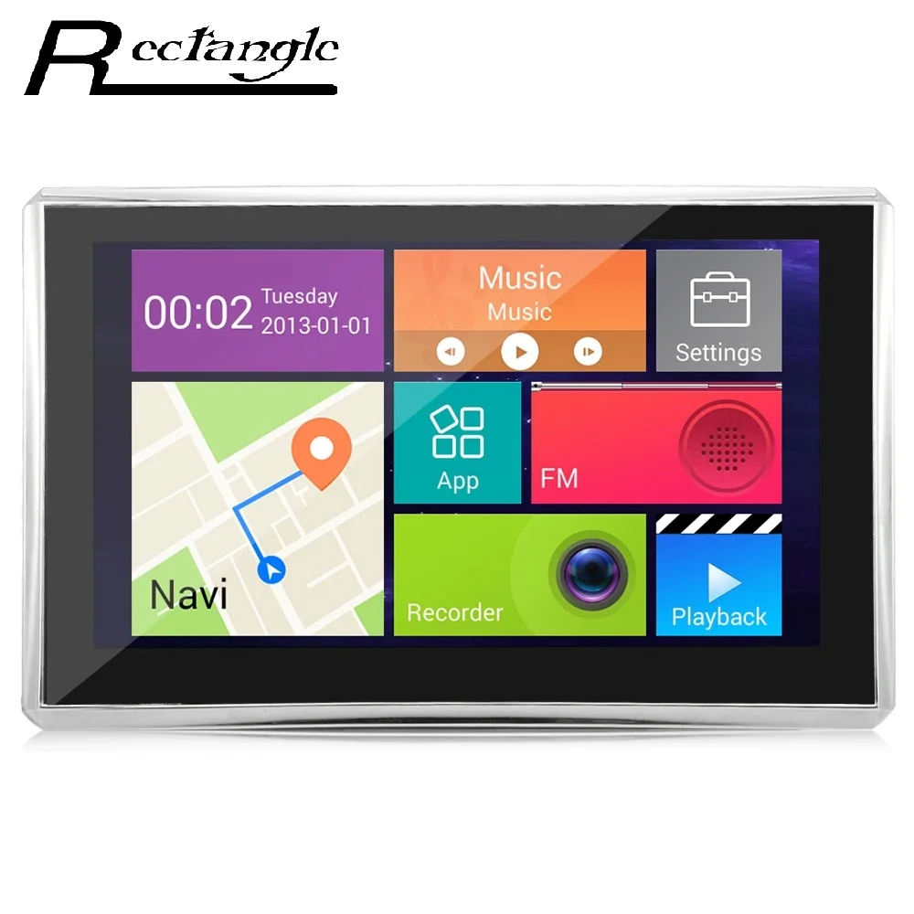 Android GPS навигации 5 дюймов 170 градусов Широкий формат 1080 P Видеорегистраторы для
