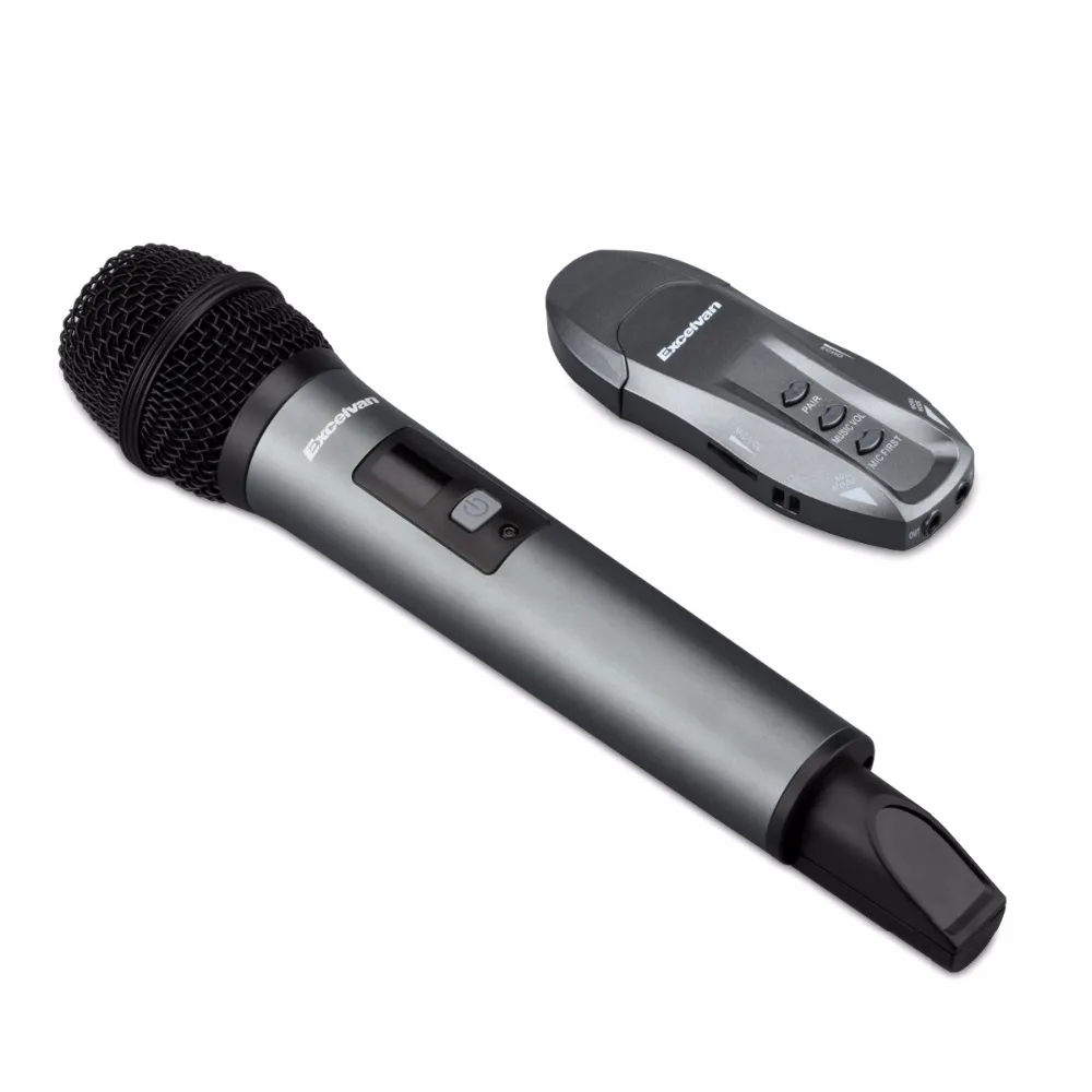 Беспроводной Bluetooth микрофон Excelvan K18V с поддержкой рецептора приложение для