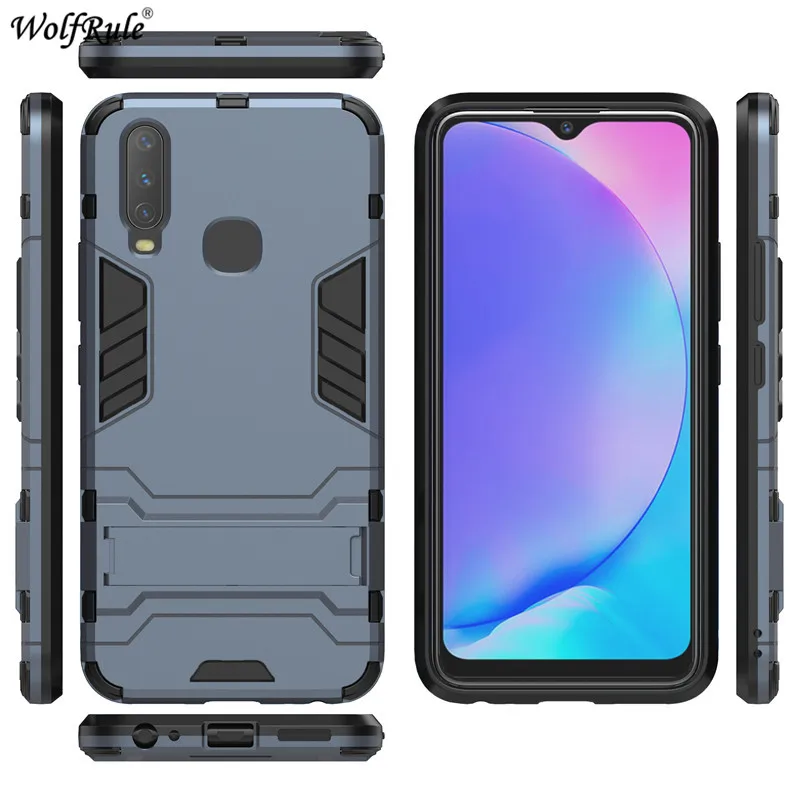 ДЛЯ ViVo Y17 чехол Y3 X27 V15 Бампер ТПУ и ПК держатель защитный жесткий для Pro Чехол