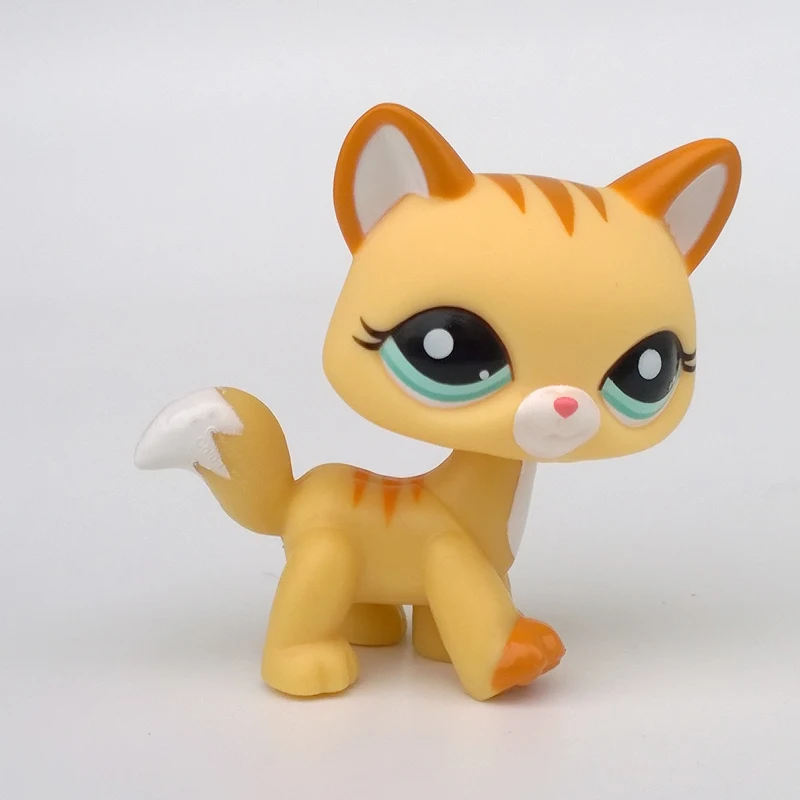 Pet Мейн Кун Kitty #2034 Желтый Тигр Полосатый котенок игрушки животных|toys toys|toys toys toystoy
