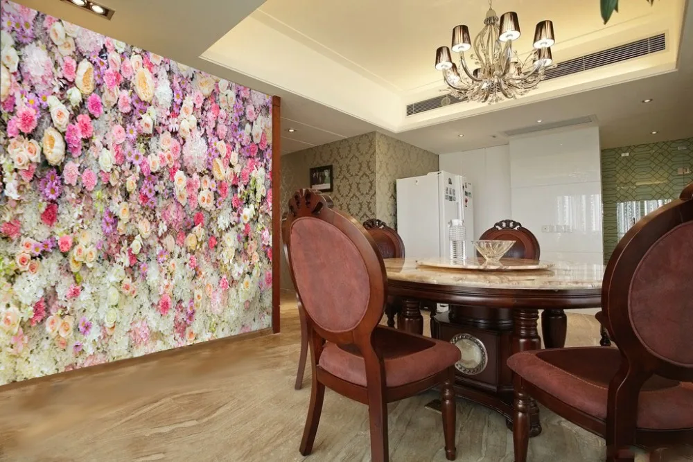 

[Self-Adhesive] 3D Hundred Flowers Garden 43 Wall Paper mural Wall Print Decal Wall Murals