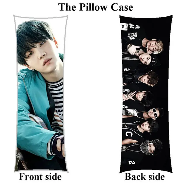 pillowcase Kpop мин Юн Ки СУГА девушка тело наволочка Bangtan мальчики j-hope rm длинный домашний чехол для подушки - Цвет: pillowcase