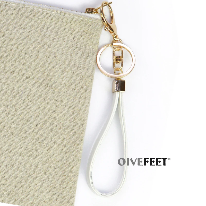 OIVEFEET LGC209 винтажная натуральная простая Льняная сумка из искусственной кожи с