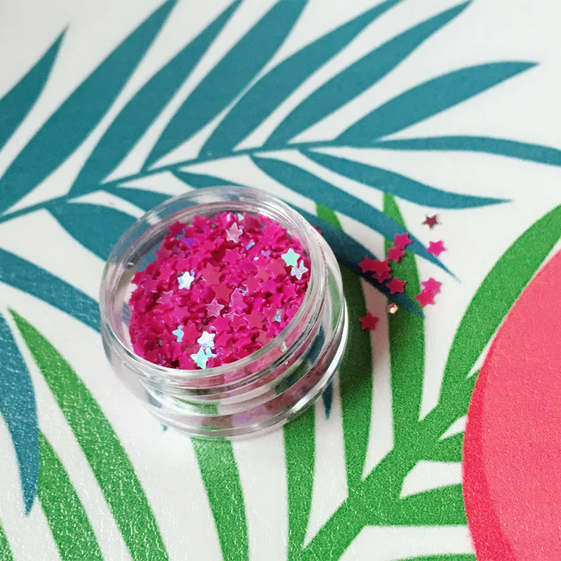 

12 Colors Fashion Five Star Slices Filler For Nails Art Tips/Balls Slime For Kids Lizun DIY Accessories Supplies Decoration