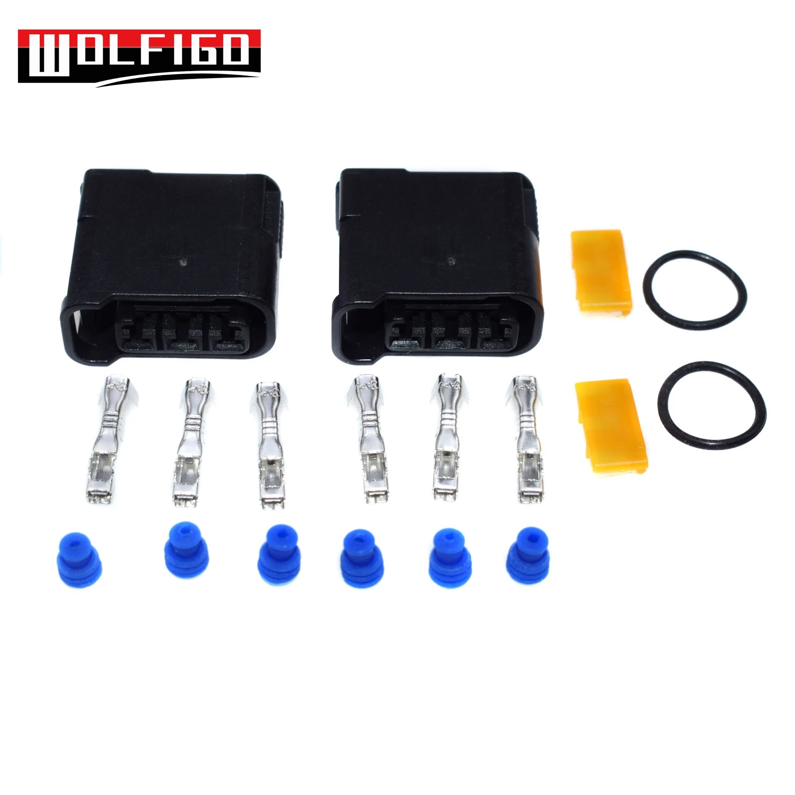 2 SETS WOLFIGO для Impreza WRX STi Subaru 3 pin катушка зажигания жгут разъем авто жгут разъем клеммной вилки комплект FW-090-3COP - Цвет: 2 SETS
