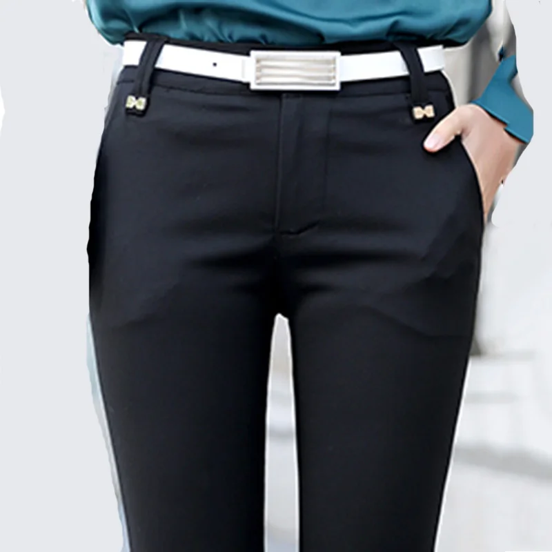 dpingnm Trousers Women Pants 2019 Spring Summer Casual OL Formal Straight Office Solid Full Length | Женская одежда
