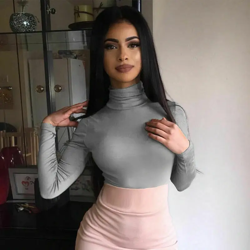 Trendy Sexy Women Gym Crop Tops Long Sleeve Workout Fitness Running Sport T-Shirts | Женская одежда