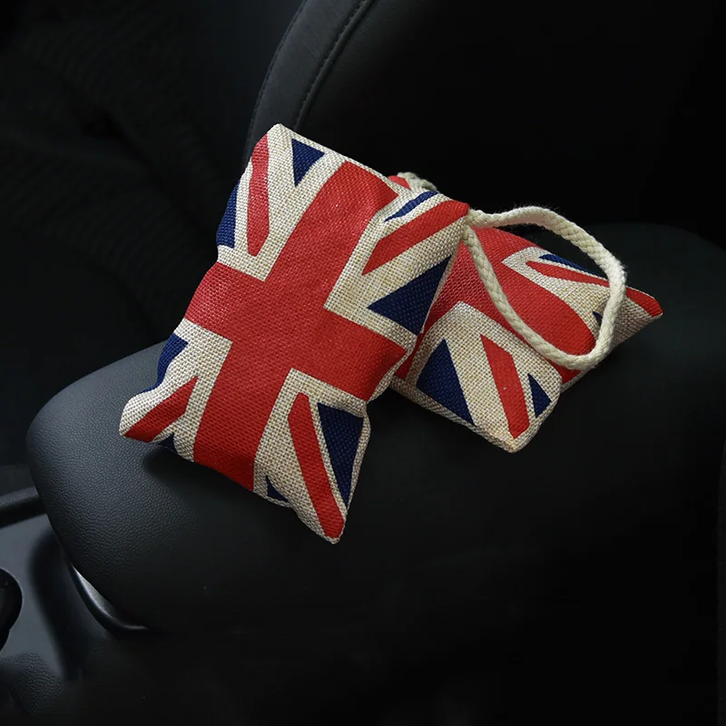 1Pc Union Jack Style Car Bamboo Charcoal Activated Carbon Air Freshener Odor Deodorant Bag For Mini Cooper JCW One S Styling | Автомобили
