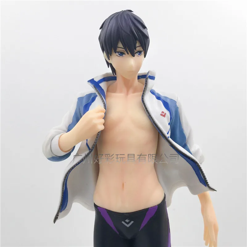 Новинка 22 см аниме бесплатно! Iwatobi swim Club Haruka Nanase 1/8 ПВХ фигурка Коллекционная модель игрушки