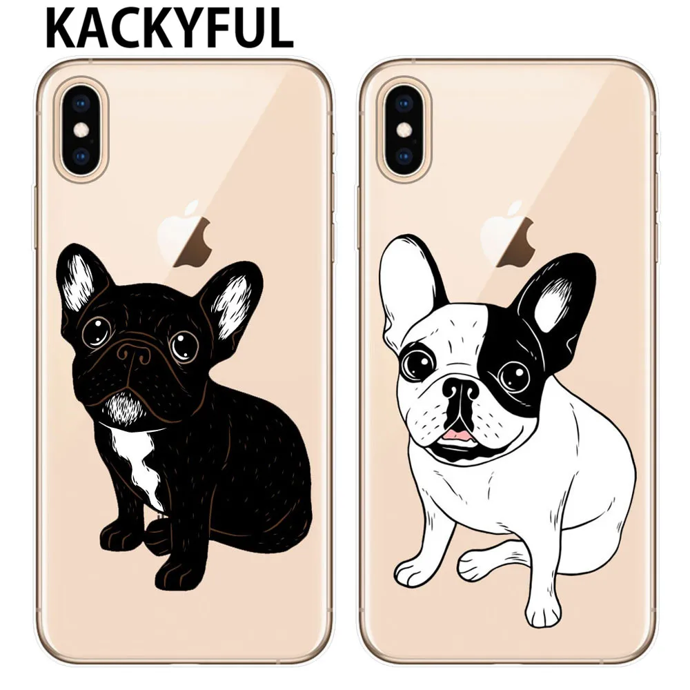 Милый чехол Brindle с изображением французского щенка для iPhone 11 Pro X XR XS Max 8 7 6 6S Plus 5S SE