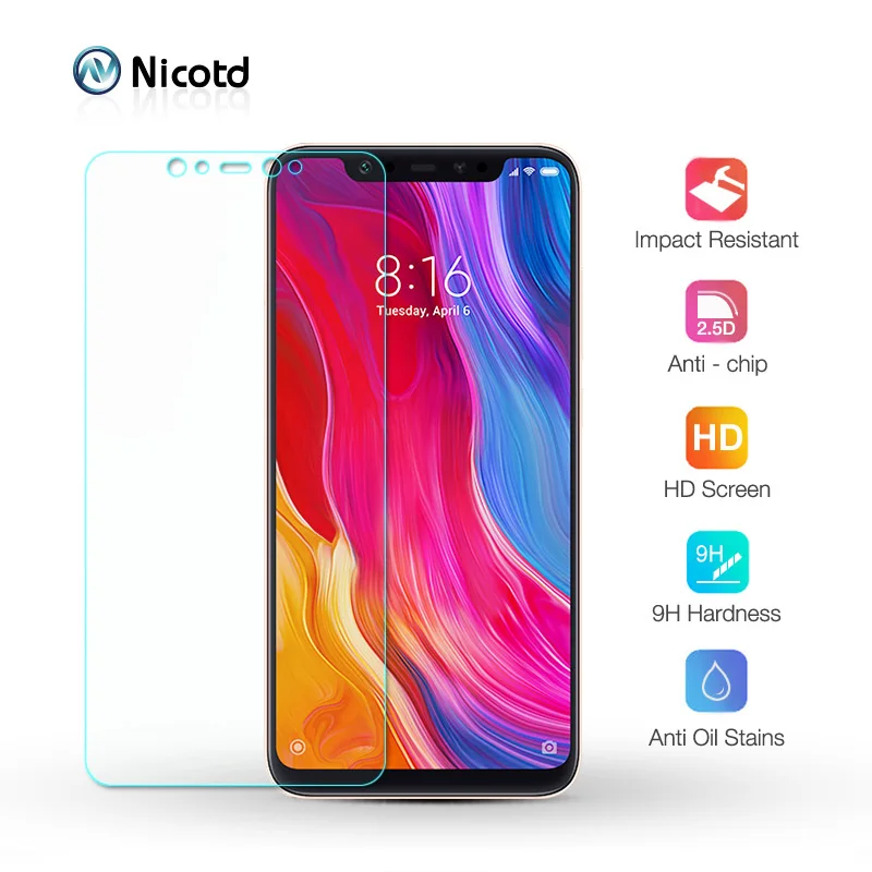 Стекло Tempred для Xiaomi 8 8SE 5X Защитная пленка экрана Redmi S2 4X 4A 5A Защитное стекло 6 6A Pro Mi
