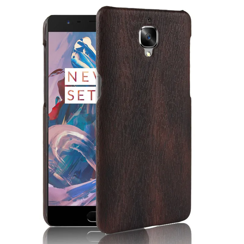 For OnePlus 3t Case Oneplus 3 Hard PC Leather Retro wood grain Phone 3T Cover One plus | Мобильные телефоны и аксессуары