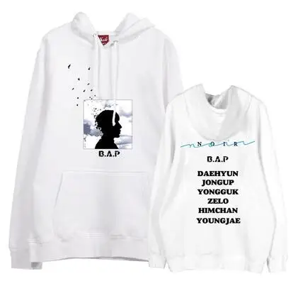 Зимний флисовый пуловер kpop толстовки для фанатов bap b.a.p новый альбом noir толстовка