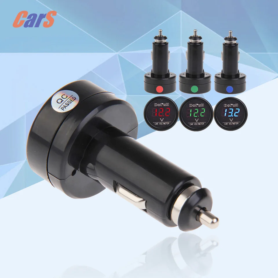 Автомобильное зарядное устройство для прикуривателя цифровой автомобильный