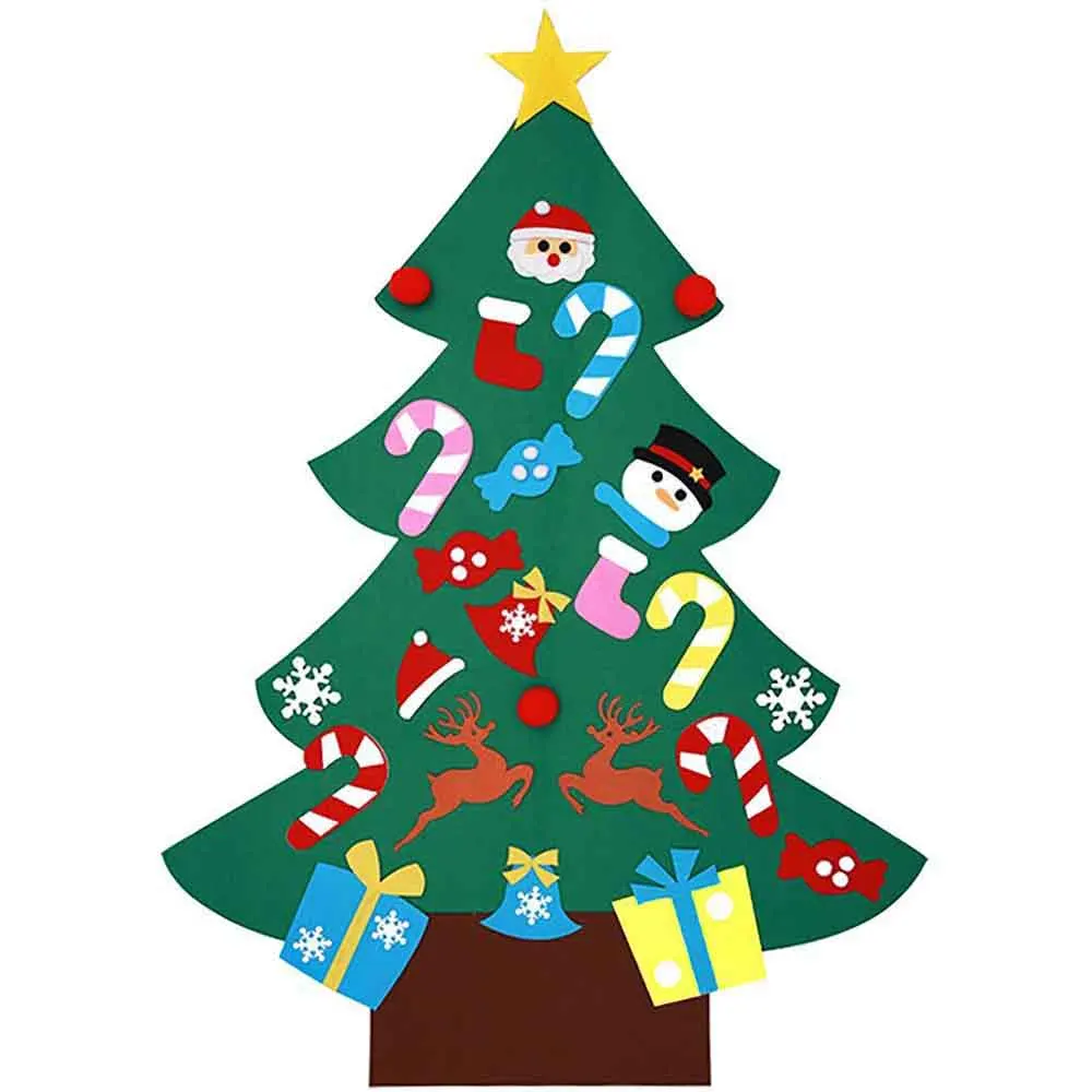 Новинка 2019 Рождественские елочные украшения из фетра для всей семьи Детские
