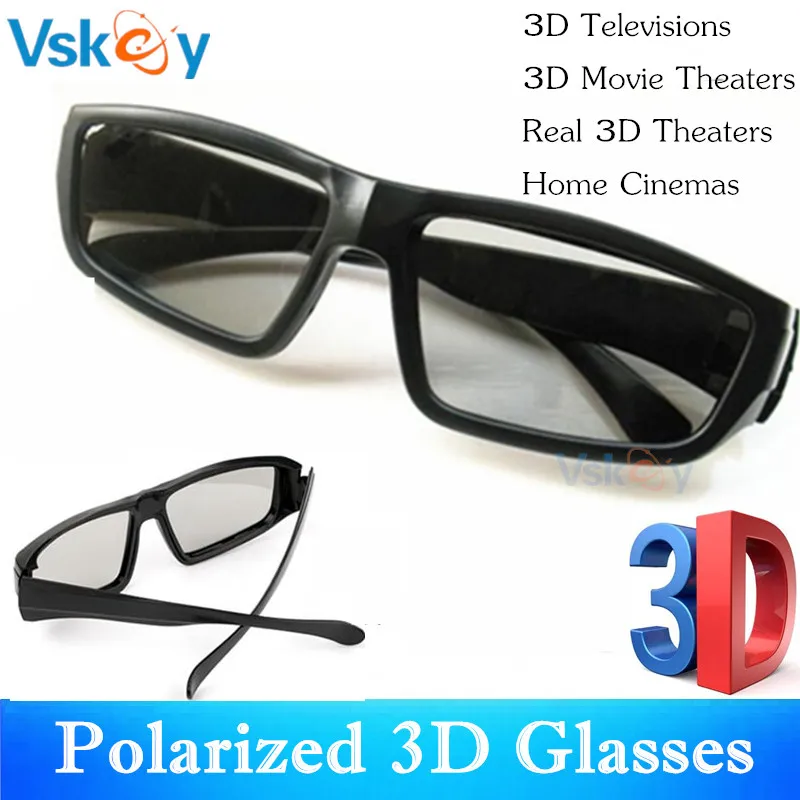 VSKEY 3 шт. поляризованные Пассивные 3D очки для кинотеатров RealD киносистема