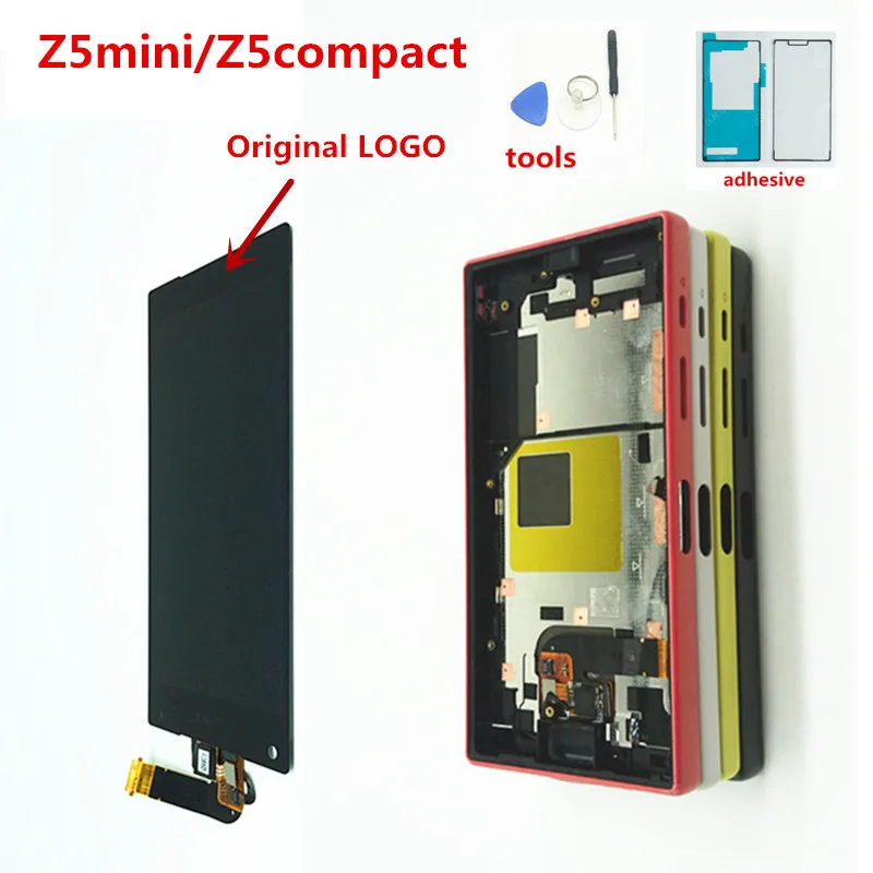 Сенсорный экран для Sony Xperia Z5 Compact mini E5803 E5823 4 6 дюйма ЖК дисплей дигитайзер датчик в