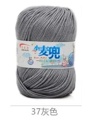 ZENGIA 1pc Knitting Yarn Crochet Thread for Knitting Nanometer Protein Velvet Eco-friendly Soft Yarns for Baby Cloth 50g/Ball - Цвет: 37
