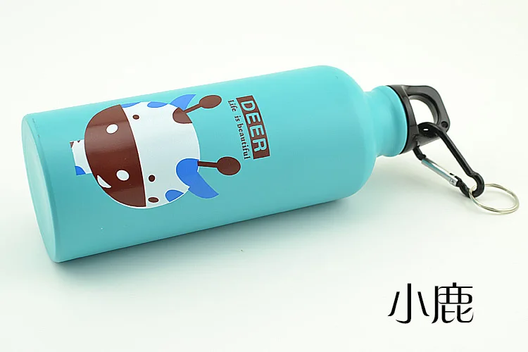 My Bottle 500 мл алюминиевая Спортивная бутылка портативный крючок скалолазание открытый бутылка воды Корейская версия животного семья чайник