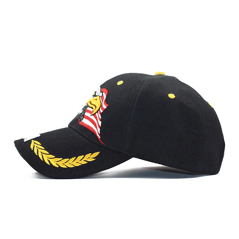 LADUNDI Новая мужская бейсбольная кепка с вышитым американским флагом Snapback шляпа