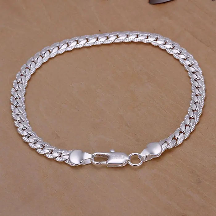 925 ювелирных изделий браслет с серебряным покрытием 5 мм H199|jewelry spotlight|jewelry waterjewelry