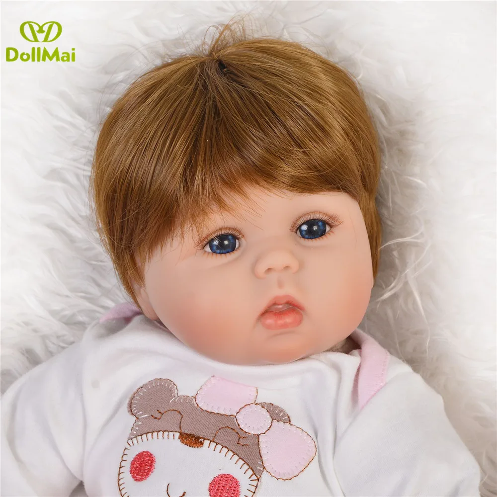 Reborn girl baby dolls toys real cute 42cm vinyl newborn toddler alive babies reborn gift for child bebes menina | Игрушки и хобби