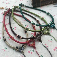 diy jewelry accessories folk custom necklace ring rope jade pendant hand woven necklace ring rope free delivery