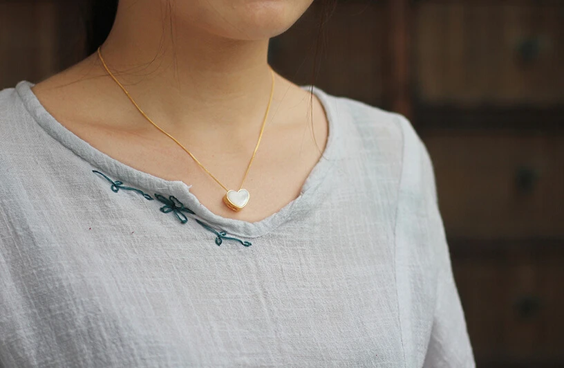 Чистое Серебро 925 серебро ювелирное изделие оригинал в форме сердца полый белый