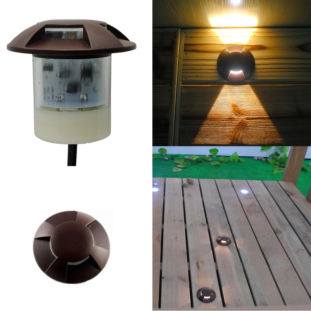 10 шт./компл. Светодиодная лампа для сада/шаг/патио/настенный