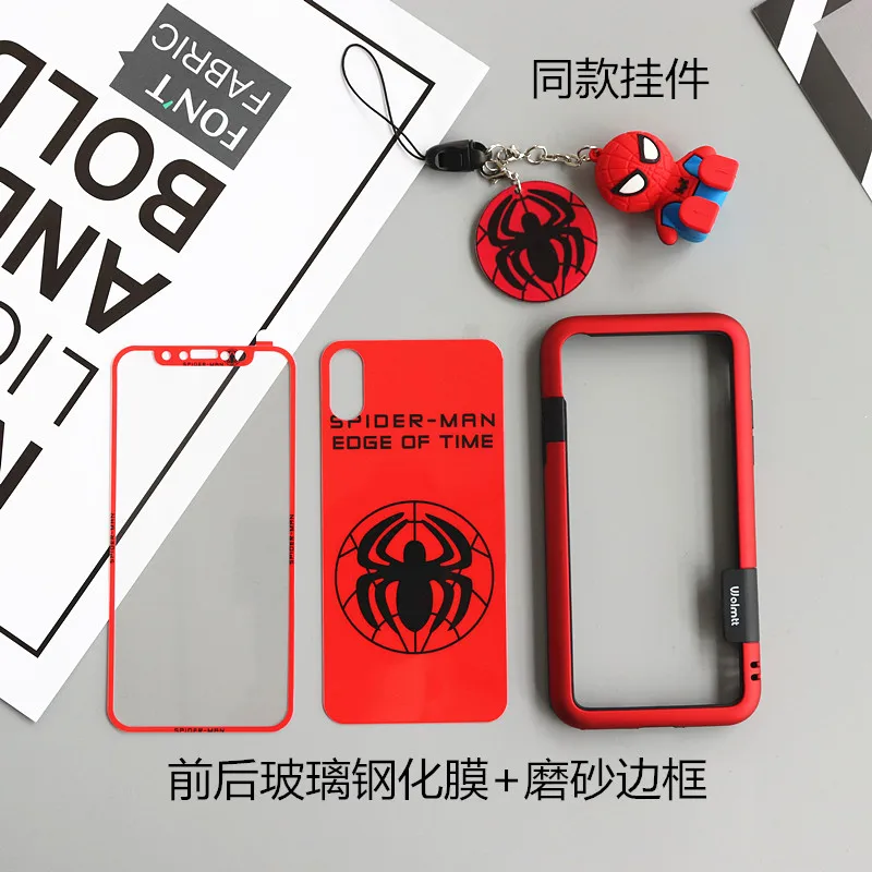 Для iPhone XS max XR X Железный человек Капитан пленка для экрана из закаленного стекла (F