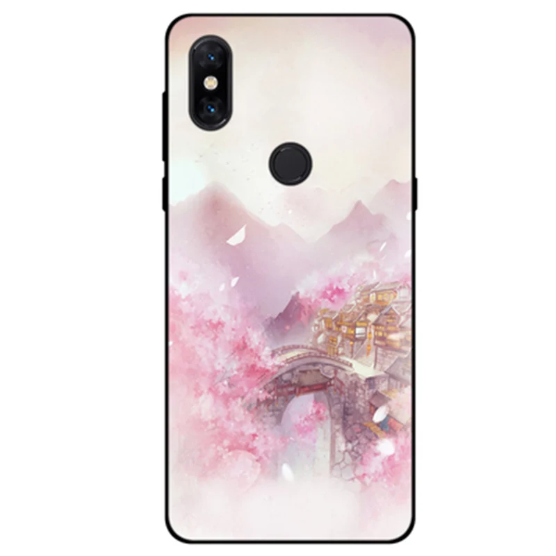 Мягкие силиконовые чехлы для телефонов xiaomi redmi S2 прозрачный чехол с рисунком из
