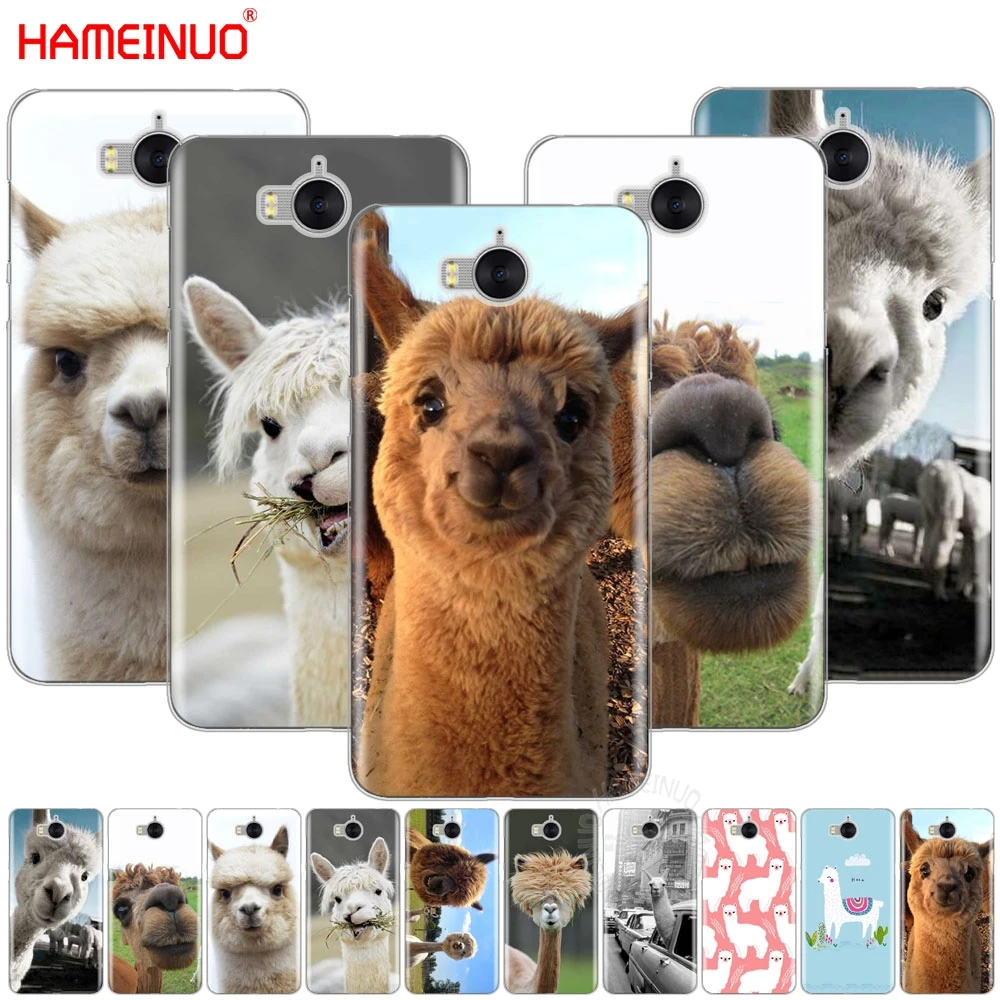 HAMEINUO милый Рождественский чехол для сотового телефона с альпаками huawei honor 3C 4X 4C 5C