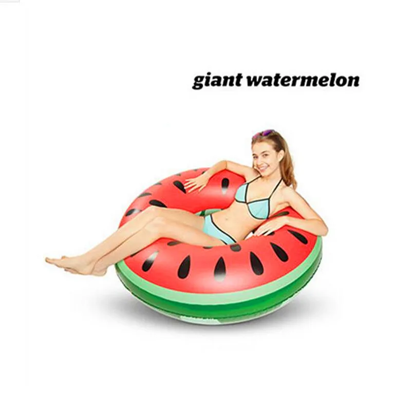 

120CM Watermelon Swimming Ring Inflatable Floats pool For Adult Floats inflatable Watermelon Swim Ring Water Sports Toy