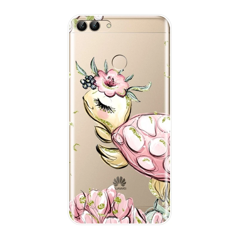 Силиконовый чехол для телефона Huawei P9 Lite Mini P10 Plus P20 Pro P Smart Turtle мягкая задняя крышка