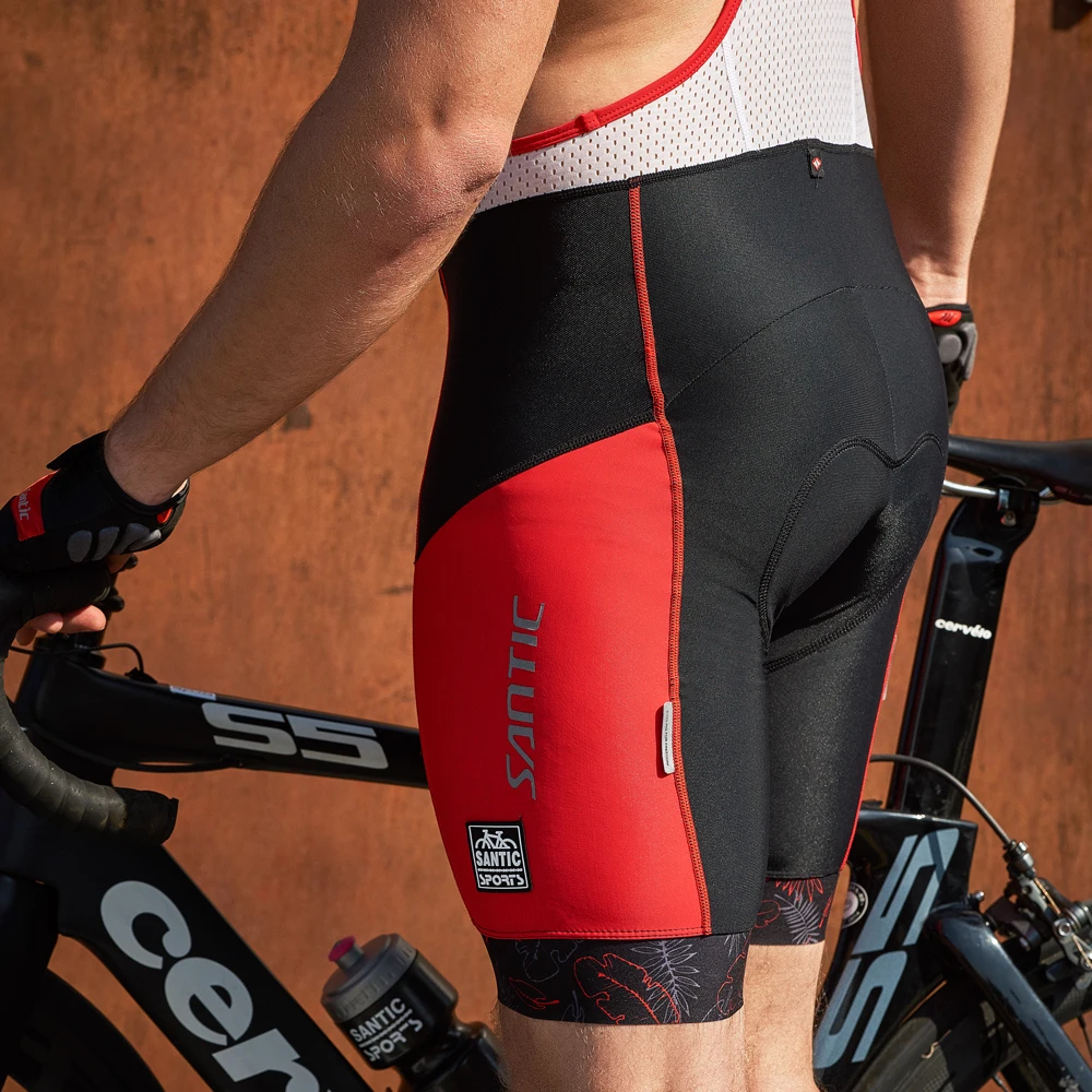 Santic2019 Новое поступление Pro Fit Летние итальянские 4D Pad дорога MTB велосипеда езда Биб